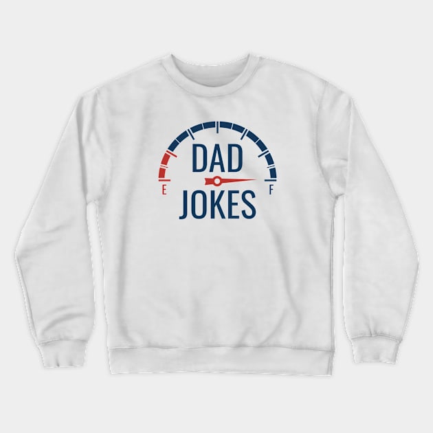 Dad Jokes Full Crewneck Sweatshirt by LuckyFoxDesigns